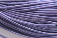 1 METRO DE CORDN CUERO MORADO METALIZADO 1.5mm