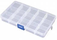 CAJITA ORGANIZADORA RECTANGULAR 17.3x9.8x2.2cm - 15 COMPARTIMENTOS
