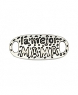 5 CHAPAS CONECTORAS la mejor MAMA PLATA ANTIGUA 30x1.3mm