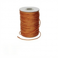 Bobina de hilo encerado coreano (rojo-amarillo) 1.5mm 80 metros aprox.