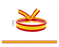 Pulsera Bandera Espaa 15mm, cierre corredero Acero