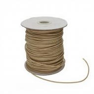 Bobina de hilo encerado coreano (crema) 2mm aprox. 75 metros aprox.