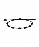 1 Pulsera de los 7 nudos ajustable macram negro