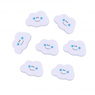 5 NUBES BLANCO-AZUL 30x20mm
