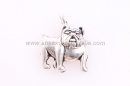 5 PERROS PLATA ANTIGUA 18x13mm