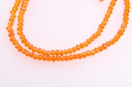 TIRA DE 115 RONDELES CRISTAL NARANJA 3mm