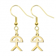 Pendientes Indalo de Acero Dorado