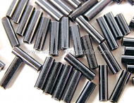 20 GR ROCALLA CANUTILLO 7x2mm NEGRO HEMATITA