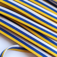 Bobina de 20 metros cinta el�stica bandera Canarias 10mm