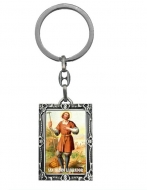 Llavero metal aleacin San Isidro Labrador a color