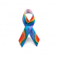 Lazo solidario PERSONALIZABLE LGTBI con imperdible metlico