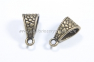 5 COLGADORES CON ANILLA BRONCE 14.5x8mm