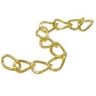 10 CADENITAS EXTENSORAS DORADAS 5.50x3.5mm