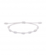 1 Pulsera de los 7 nudos ajustable macram blanco
