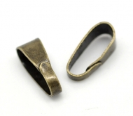 20 ANILLAS OVALADAS BRONCE 11x4mm