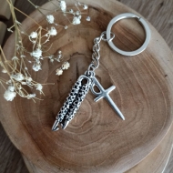 Llavero Taurino plata antigua