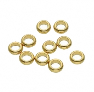 10 Arandelas acero inoxidable dorado 5x1.8mm (int.3mm)