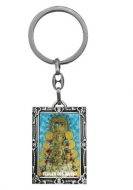 Llavero metal aleacin Virgen del Roco a color