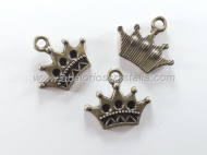 10 CORONAS BRONCE 14x12mm