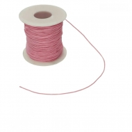 Bobina de Algodn Encerado 1mm Rosa 80 metros aprox.