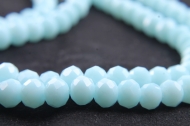 TIRA DE 90 RONDELES CRISTAL AZUL CLARO OPACO 6mm