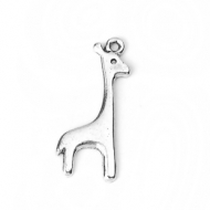 10 JIRAFAS PLATA ANTIGUA 28x12mm