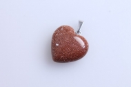 1 COLGANTE CORAZN AVENTURINA ORO 20mm